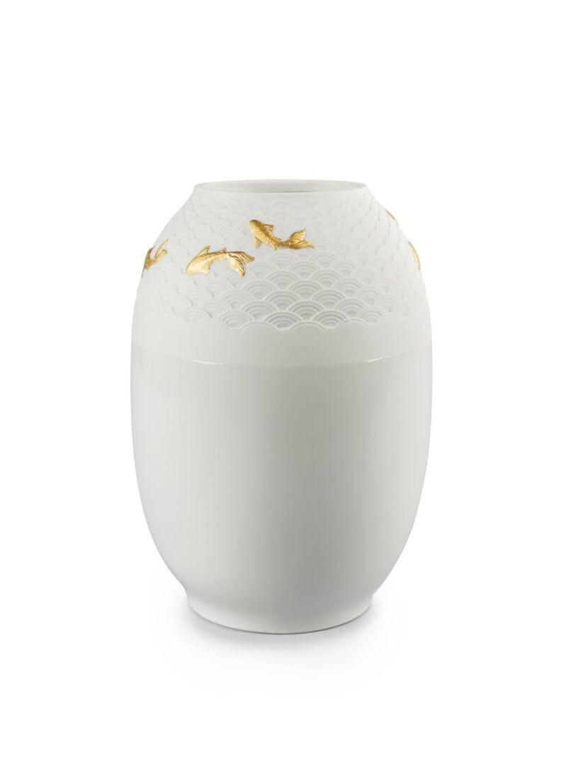 Koi - Golden Luster Vase