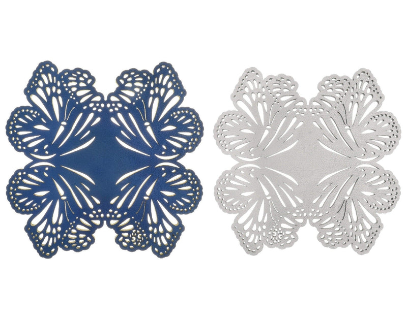 Lele C - Trivets Silver / Blue (Set of 2)