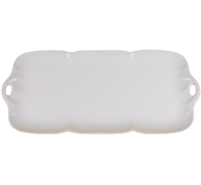 Nymphea White - Rectangular Cake Platter