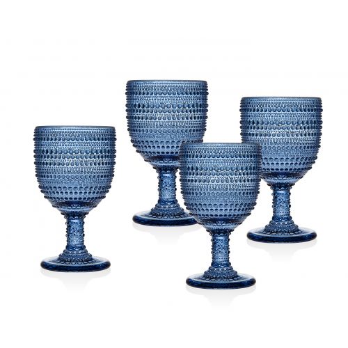 Lumina - Blue Wine Goblets (Set of 4)