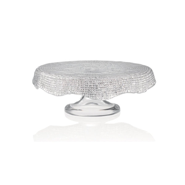 Diamante - Footed Cakestand Scalloped M/L