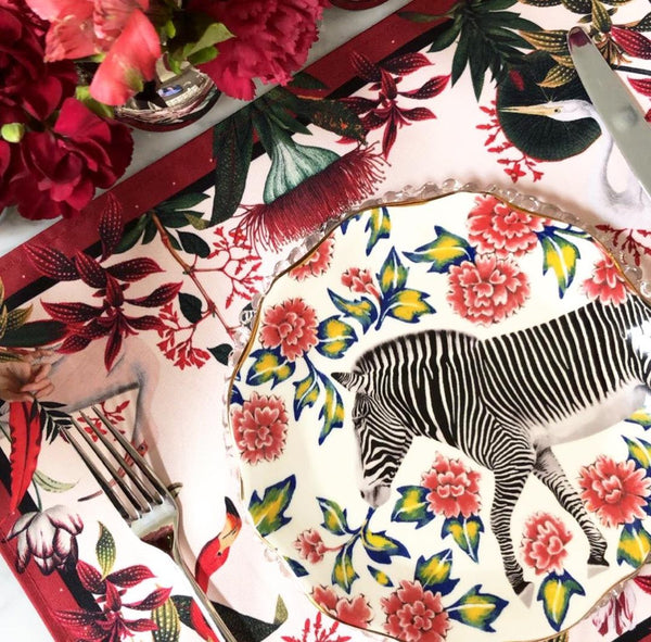 Jungle Placemat Red