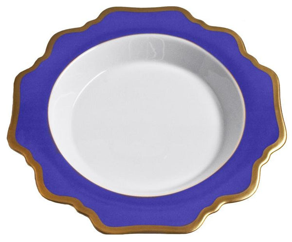 Anna's Palette - Rim Soup Plate - Indigo Blue