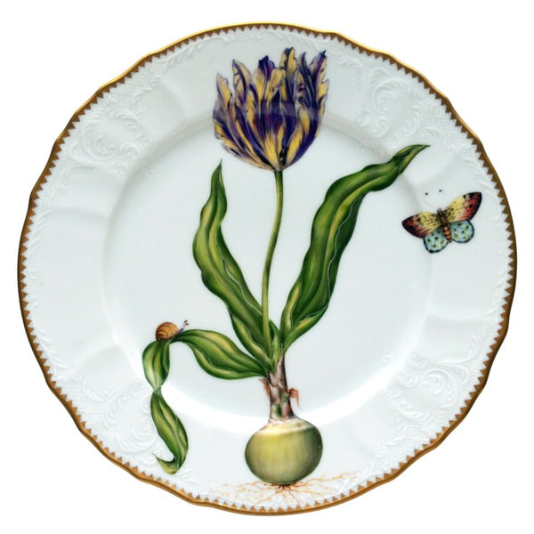 Flowers of Yesterday - Dinner Plate - Yellow & Purple Tulip