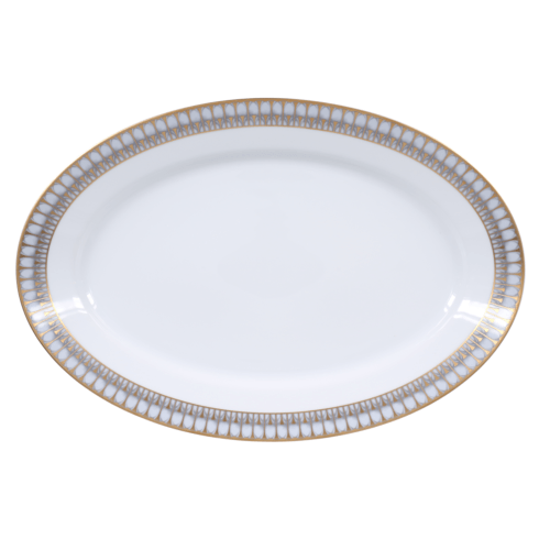 Arcades Grey & Gold - Oval Platter