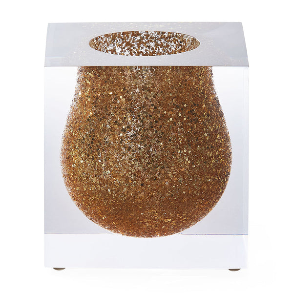 Bel Air Mini Scoop Vase - Gold Glitter