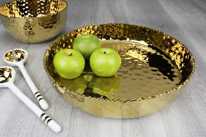 Golden Millennium - Gold - Extra Large Shallow Bowl