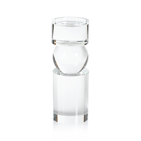 Rialto Crystal - Pillar Holder Clear Tall