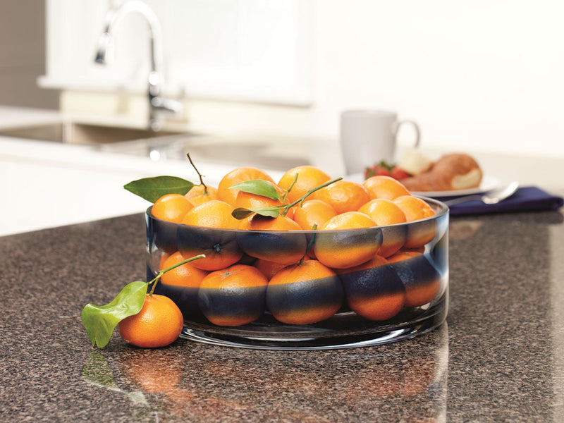 Swirl - Glass Fruit Bowl - Centerpiece Bowl