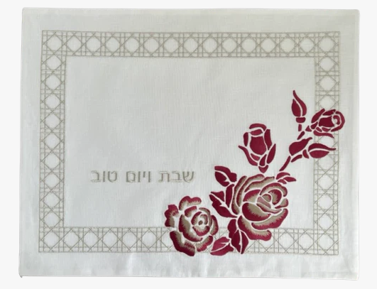 Challah Cover - Roses Cane Pattern