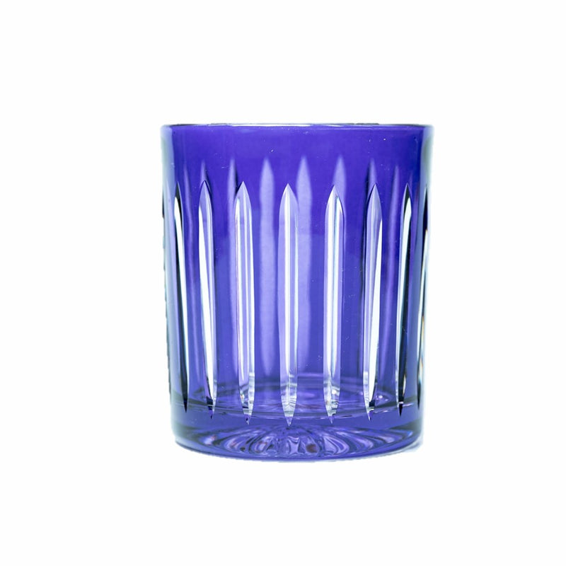 Whiskey Glass Stripes Violet