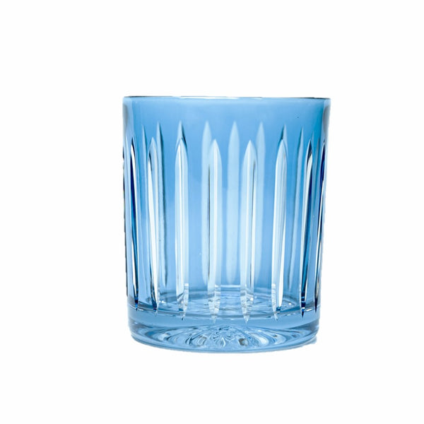 Whiskey Glass Stripes Light Blue