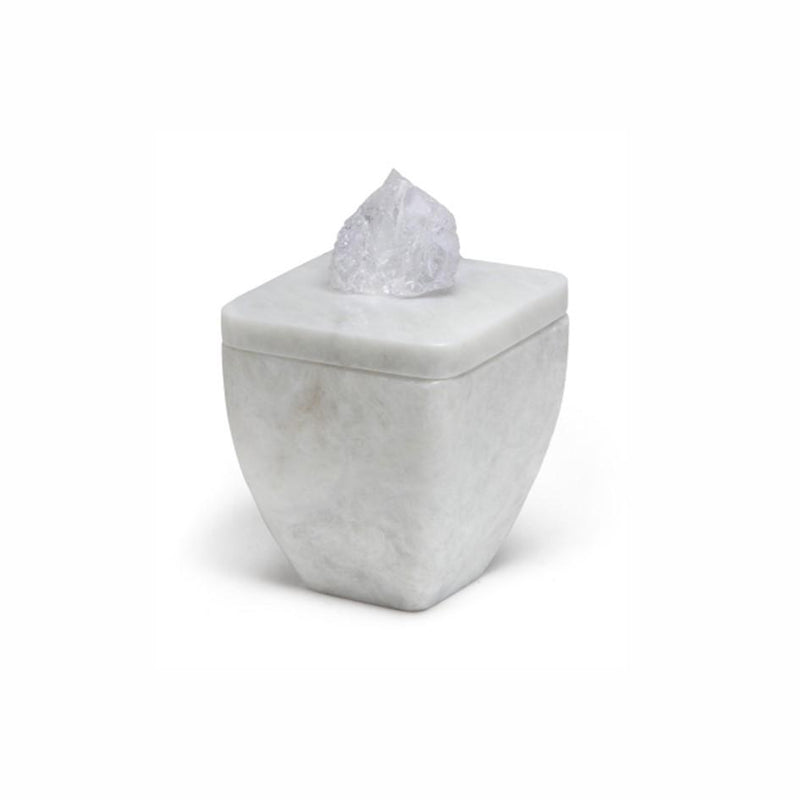 Tuscan Currant - Tappered White Marble Box Quartz