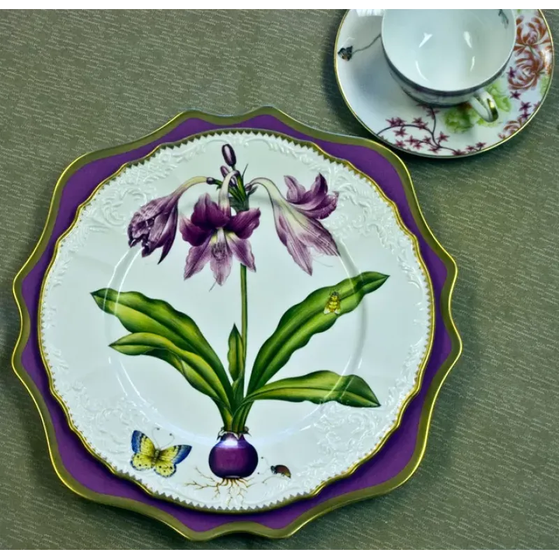 Anna's Palette - Dessert Plate - Purple Orchid