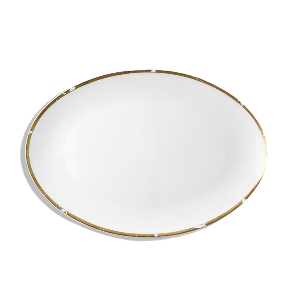 Feuille D'Or & Vegetal Or - Oval platter