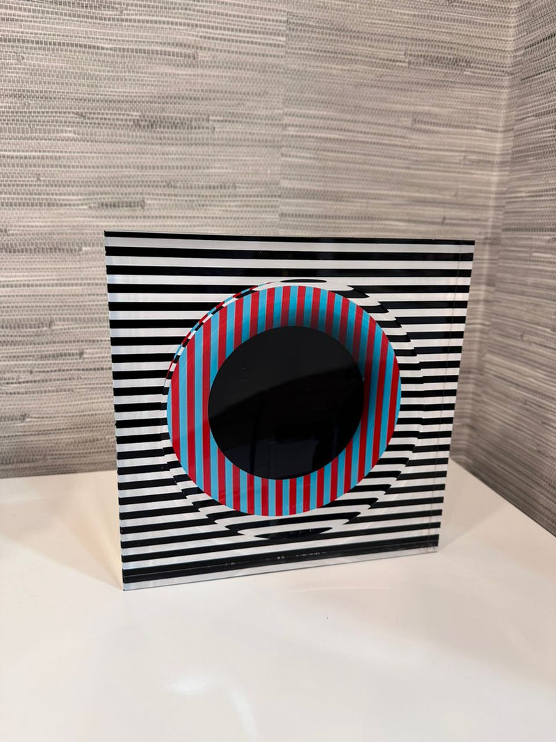 Candy Bowl - Stripes & Black Center