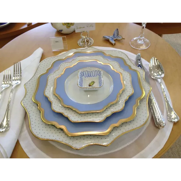 Anna's Palette - Rim Soup Plate - Sky Blue