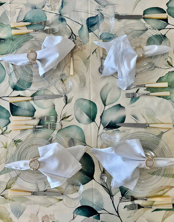 Flower - Polyester Tablecloths F145 - 175"x59"