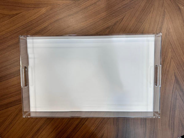 Acrylic - Large Tray White