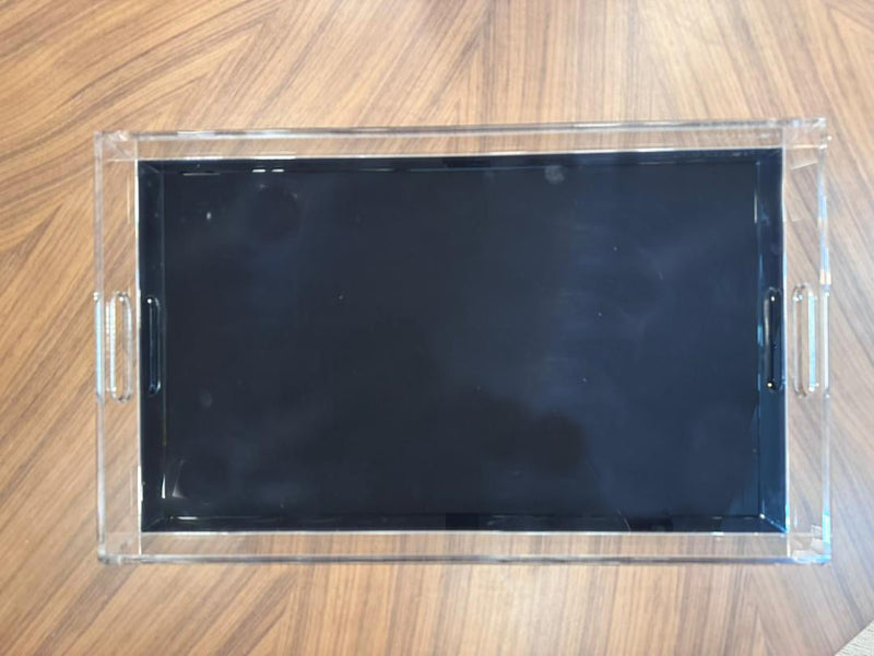 Acrylic - Large Serving Tray Black