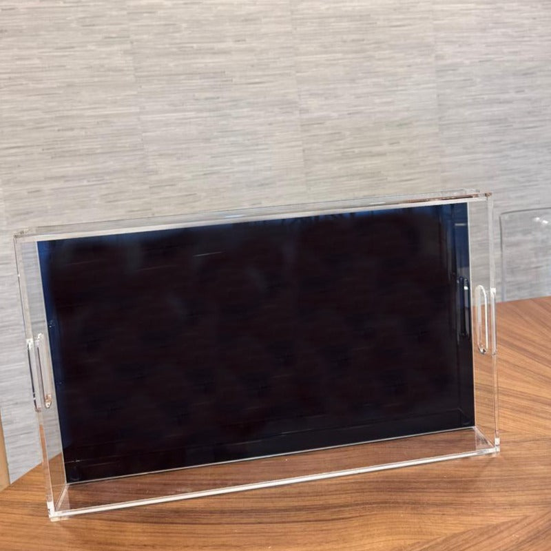 Acrylic - Large Serving Tray Black