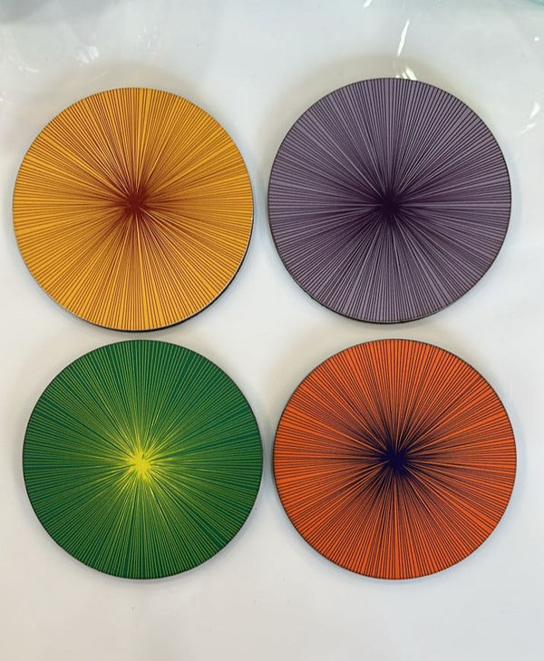 Shadow - Multi Lines Colors Coaster (Set of 4)