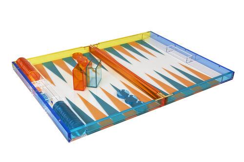 Lucite   Acrylic Backgammon Set