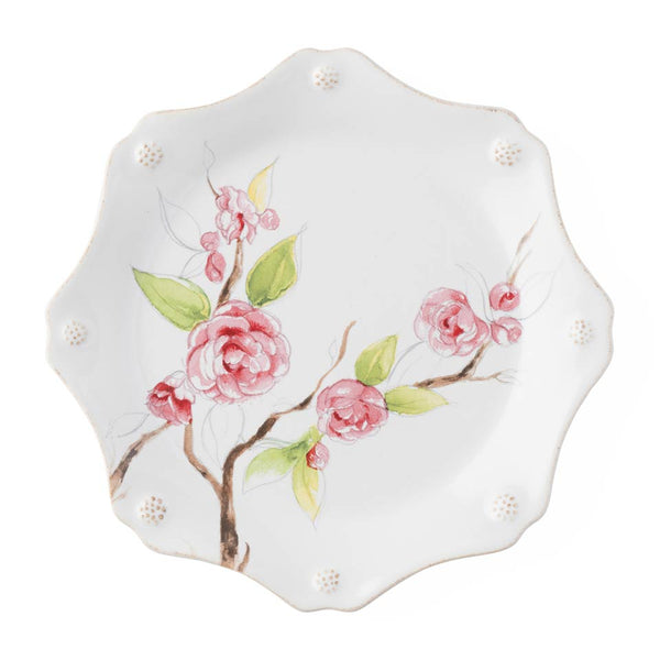 Berry & Thread Floral Sketch - Camellia Dessert/Salad Plate