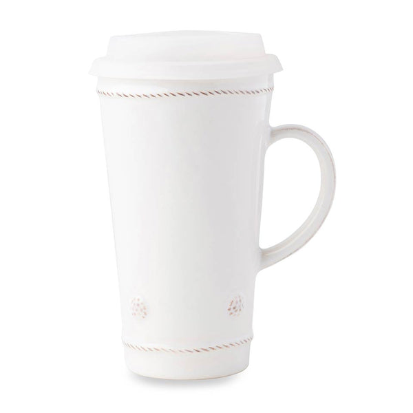 Berry & Thread Whitewash - Travel Mug (with Silicone lid)