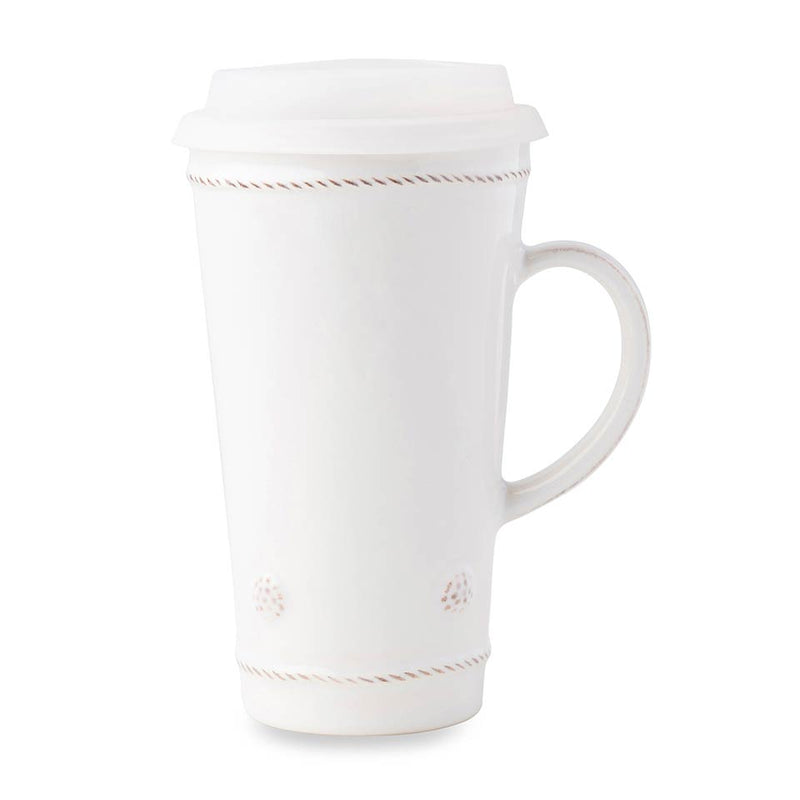 Berry & Thread Whitewash - Travel Mug (with Silicone lid)