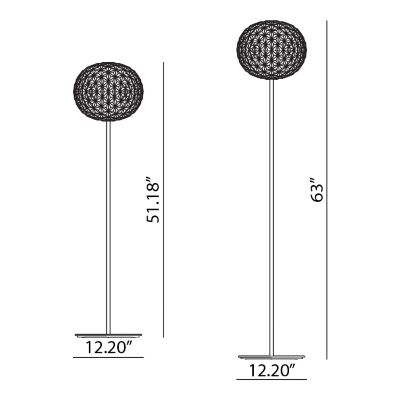 Planet - Floor Lamp with Dimmer 51"