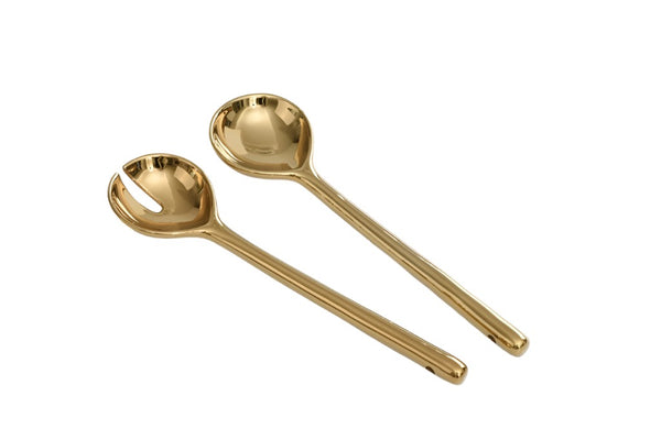 Madera - Gold - Salad Servers (Set of 2)