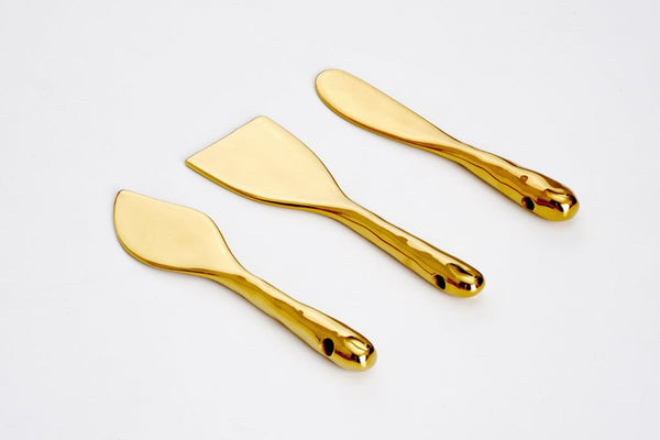 Madera - Gold - Cheese Knives (Set of 3)