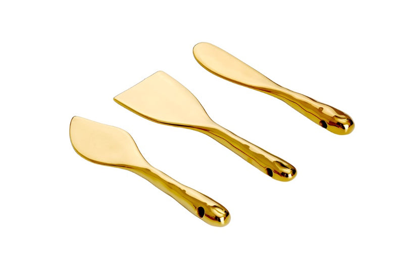 Madera - Gold - Cheese Knives (Set of 3)