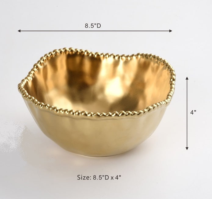 Monte Carlo - Gold - Medium Salad Bowl