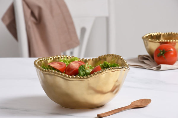 Monte Carlo - Gold - Medium Salad Bowl
