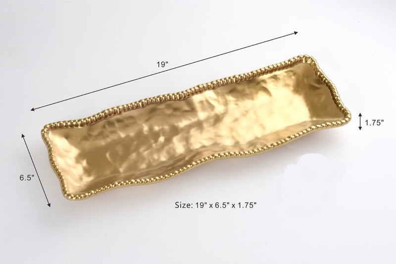 Monte Carlo - Gold - Rectangular Serving Piece