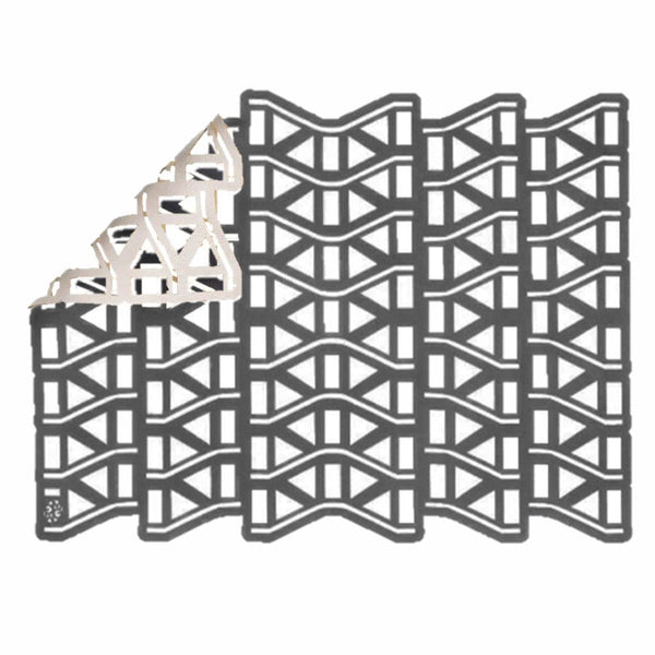 Soho Stairs - Placemat Coal / White