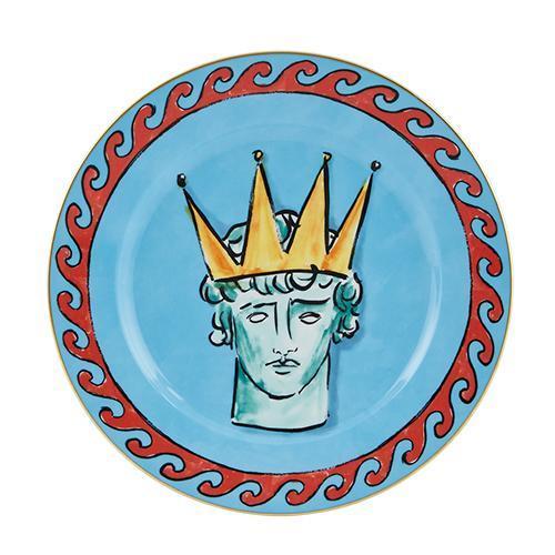 Neptune's Voyage - Dinner plate sea blue