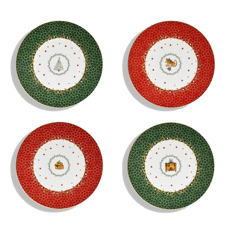 Noel - Assorted dessert plates (Set of 4)