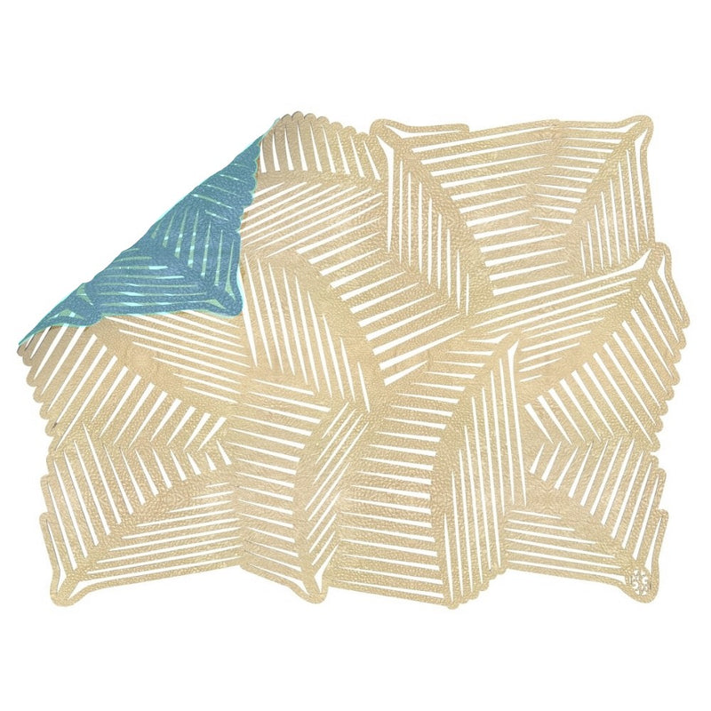 Placemat Oculus - Baby Blue / Gold