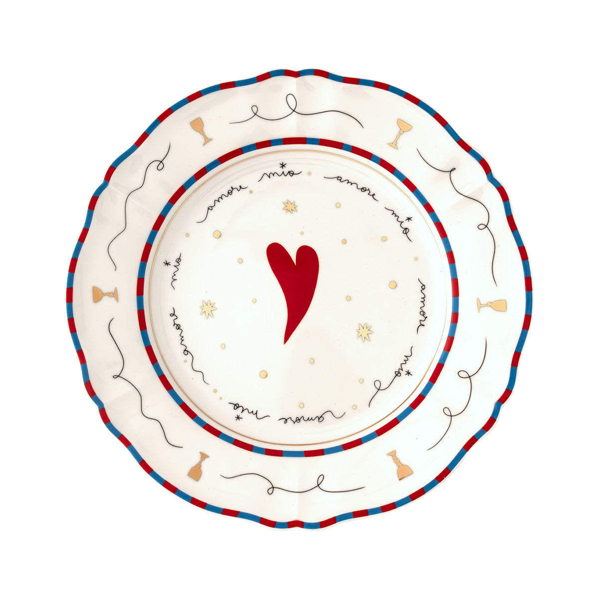 il'argento Passion Fruit - Heart - Dinner Plate