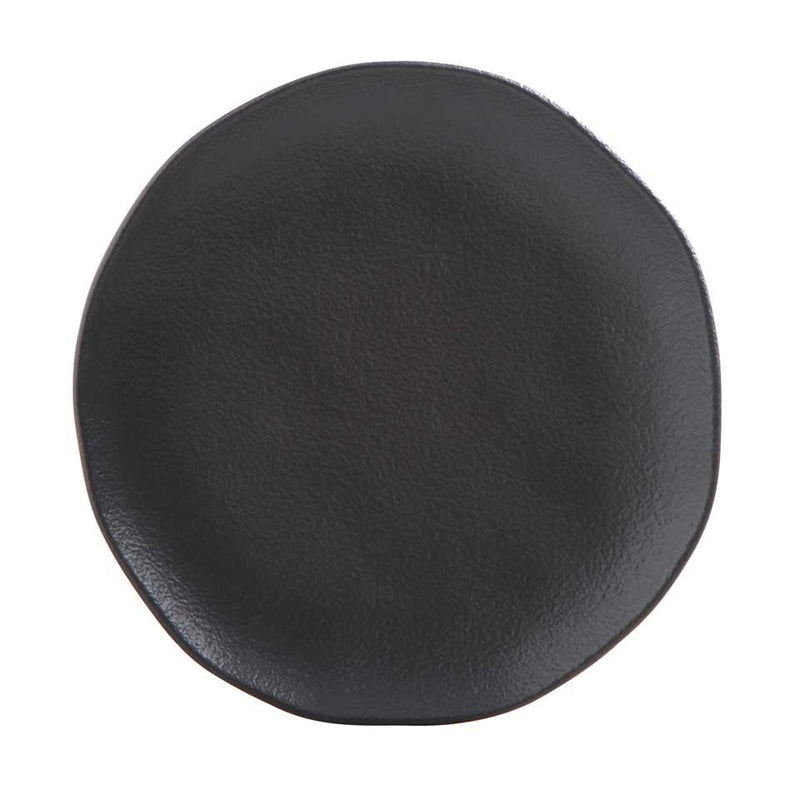 Matte Black - Organic Dessert Plate (Set of 6)