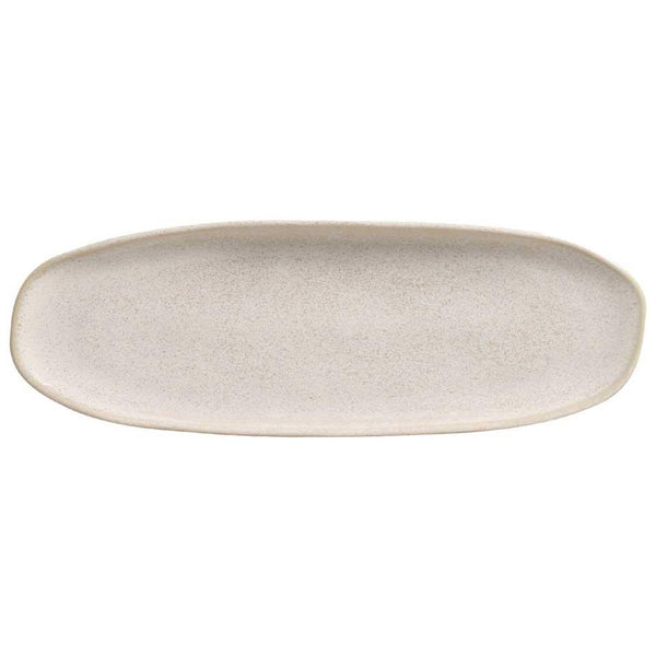 Latte - Shallow Organic Oval Platter Large (Set of 4)