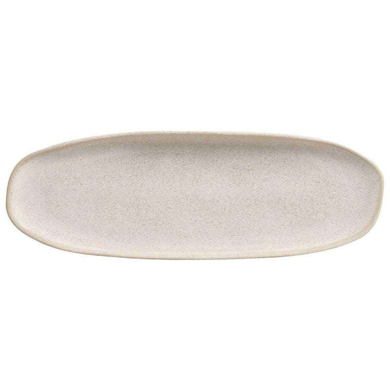 Latte - Shallow Organic Oval Platter Large (Set of 4)