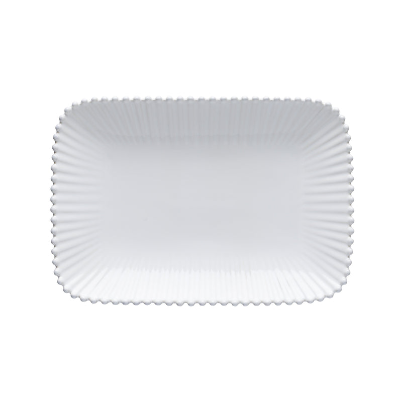 Pearl white - Medium rect. platter