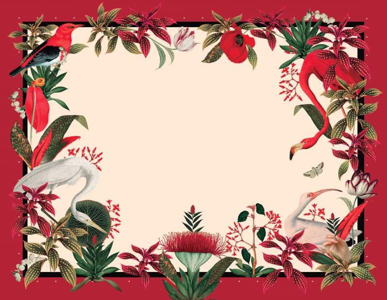 Jungle Placemat Red