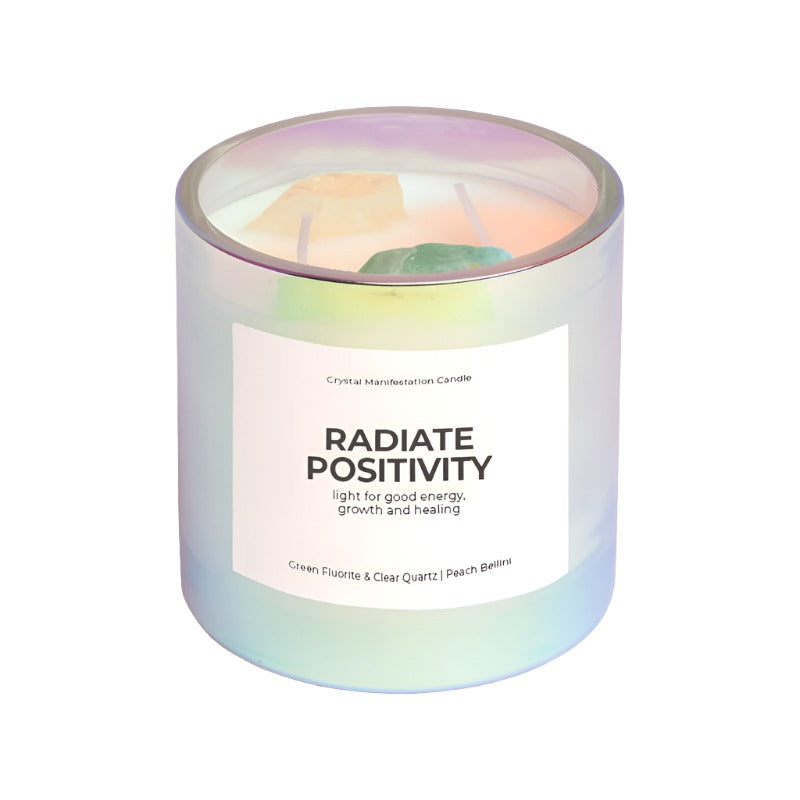anthurium overose candle Radiate Positivity - Crystal Manifestation Candle