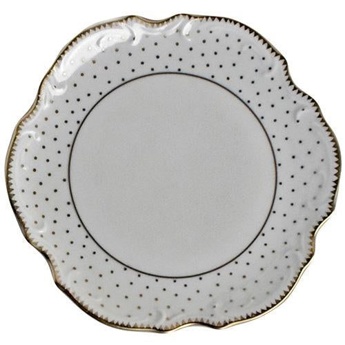 Simply Anna - Polka Gold Bread and Butter Plate