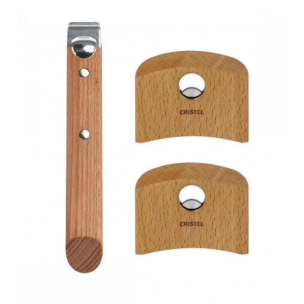Casteline - Beech Wood Handles Long and Side (Set of 3)